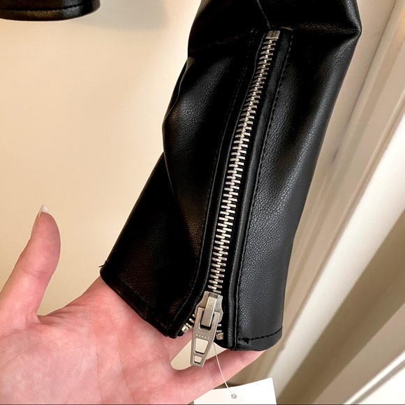 NWT Blank NYC Black Faux Leather Moto Jacket - M - Picture 7 of 7